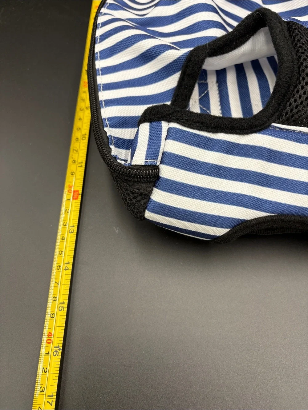 Pawaboo Blue & White Striped Pet Backpack size medium